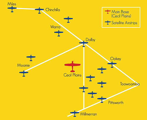 Smart Air Services Airstrips Map